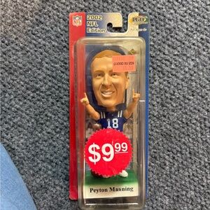 NFL Peyton Manning Blue White Bobblehead (2002 NFL Edition)